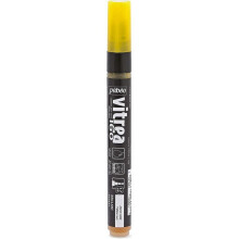 Caneta de pintura - Pébéo - Vitréa 160 - Amarelo sol brilhante - Ponta 1,2mm - Profissional