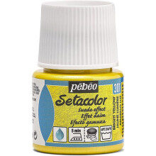 Peinture tissu - PEBEO - Setacolor - Effet Daim Opaque - 45 ml - Jaune Lumière