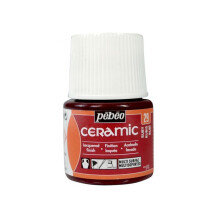 Farbe - Pébéo - Céramic rubis - 45ml - Rot - Opaque und glänzend