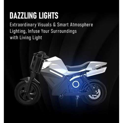 OVIVO ADV250 - Moto elétrica para crianças - 21,6 V 4 Ah - Autonomia máxima 14 km - 12,5 polegadas - Prata 2