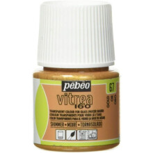 Pintura em vidro - PEBEO - V160 - Efeito moiré - 45 ml - Cor Dourado