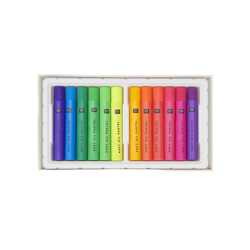 Ölpastellkreide Neonfarben, 12 Farben | Deutsch | 2022 | EAN 4065166020466 - Image 10
