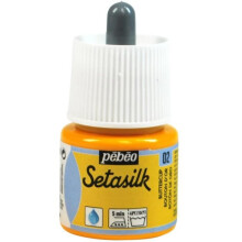 Peinture textile - Pébéo - SetaSilk - 45 ml - Couleur Bouton D'or - Mixte - Adulte
