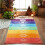 Meditation Yoga Rug Tassel Floor Mat Good Workmanship Rectangular 3