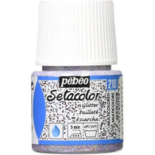 Peinture - Setacolor - 45 ml - Pailletée - Couleurs mates et éclatantes - Pour tissus clairs