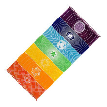 Meditation Yoga Rug Tassel Floor Mat Good Workmanship Rectangular