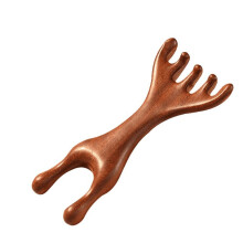 Handcrafted Wooden Hair Comb and Facial Massage Tool, Wide Tooth Comb for Scalp Health and Relaxation