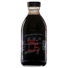 Flacon - Kiinalainen muste - Musta - Sennelier - 250 ml - Kiinalainen muste pagodille