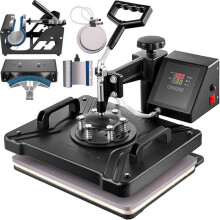 VEVOR Prensa Térmica 8 en 1 Prensa Térmica 38x30cm Máquina de Sublimación Prensa Térmica Digital Rotativa a 360 Grados A60