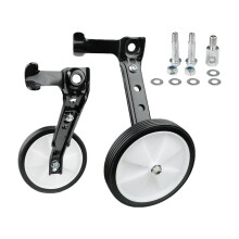 Bike Training Wheels 22cm Heavy Duty Construction for Kids Adults Girls Learning Aid Pedal Accessory Compatible with Bicycles