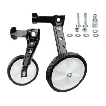 Kids Bike Training Wheels Stabilizers for Children's Bicycles, Indoor Use, Black, Easy Installation, Durable Accessories