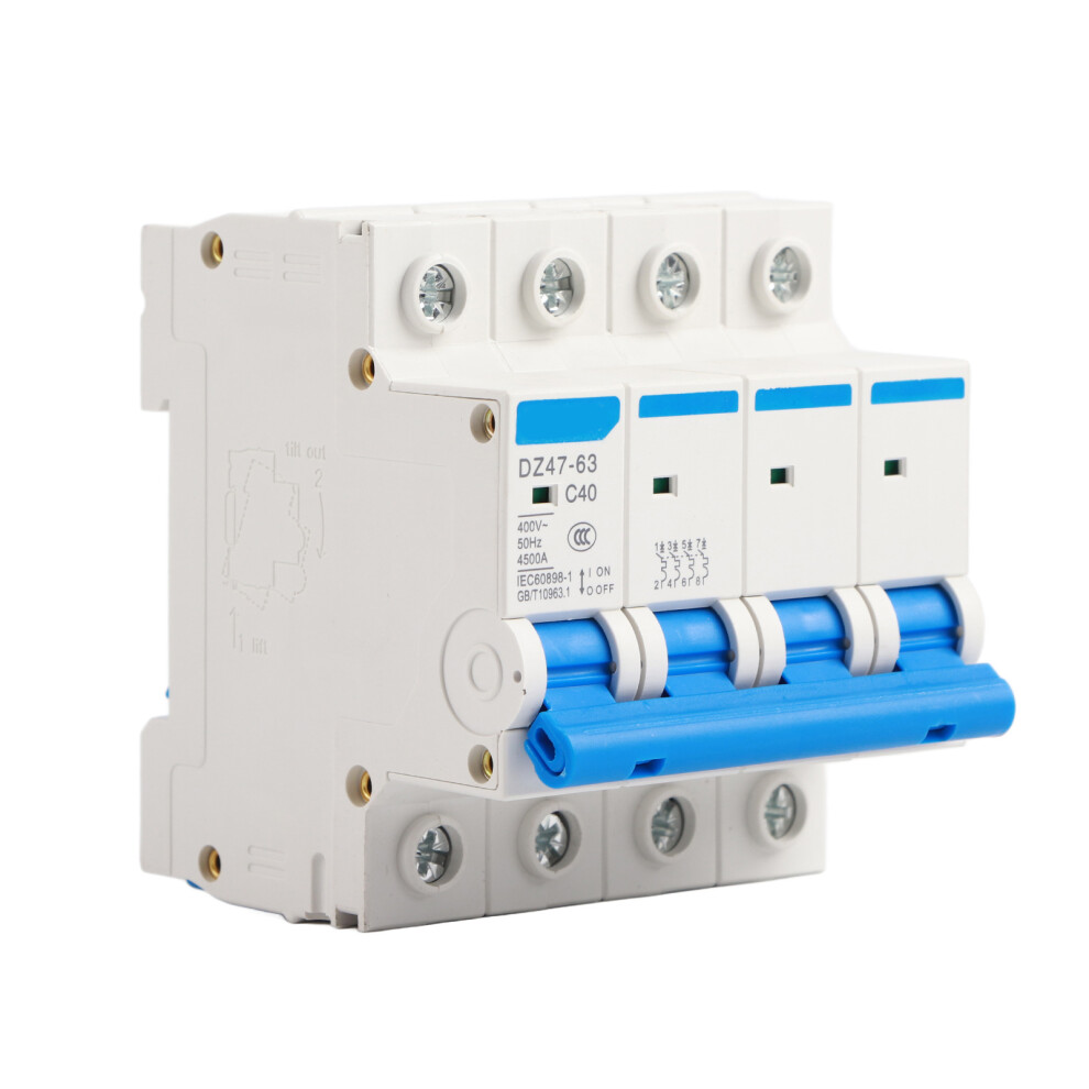DZ47‑63 4P 40A 400V 50Hz Miniature Circuit Breaker
