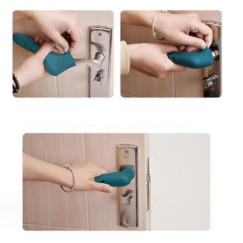 3PCS Suction Cup Silicone Door Handle Bumper Protective Cover 2