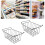 2 Pcs Freezer Wire Storage Basket PE Coated 12