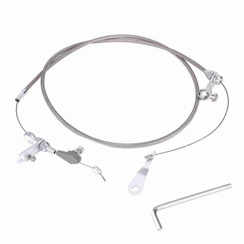 For Ford C6 Stainless Steel Braided Kick Down