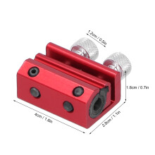 Aluminum Brake Cable Lubricant Oiler Tool for ATV Red, 4x2.8x1.8cm