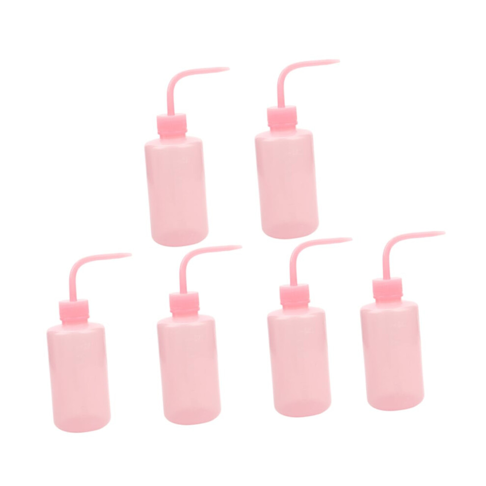6pcs Eyelash Extension Remover Squeeze Bottles with Bend Mouth for Easy Cleaning and Application