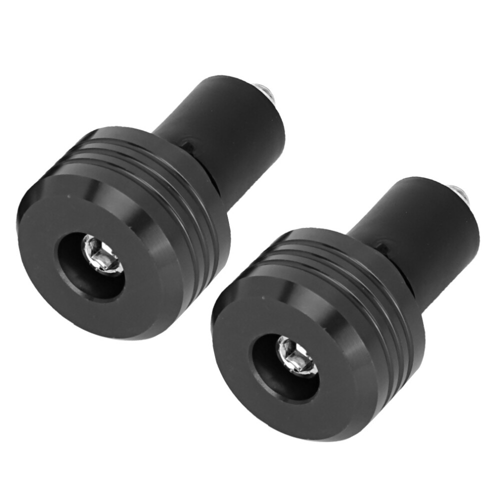 Motorcycle Handlebar Grip End Aluminum Plugs Moto Black 8320539662657