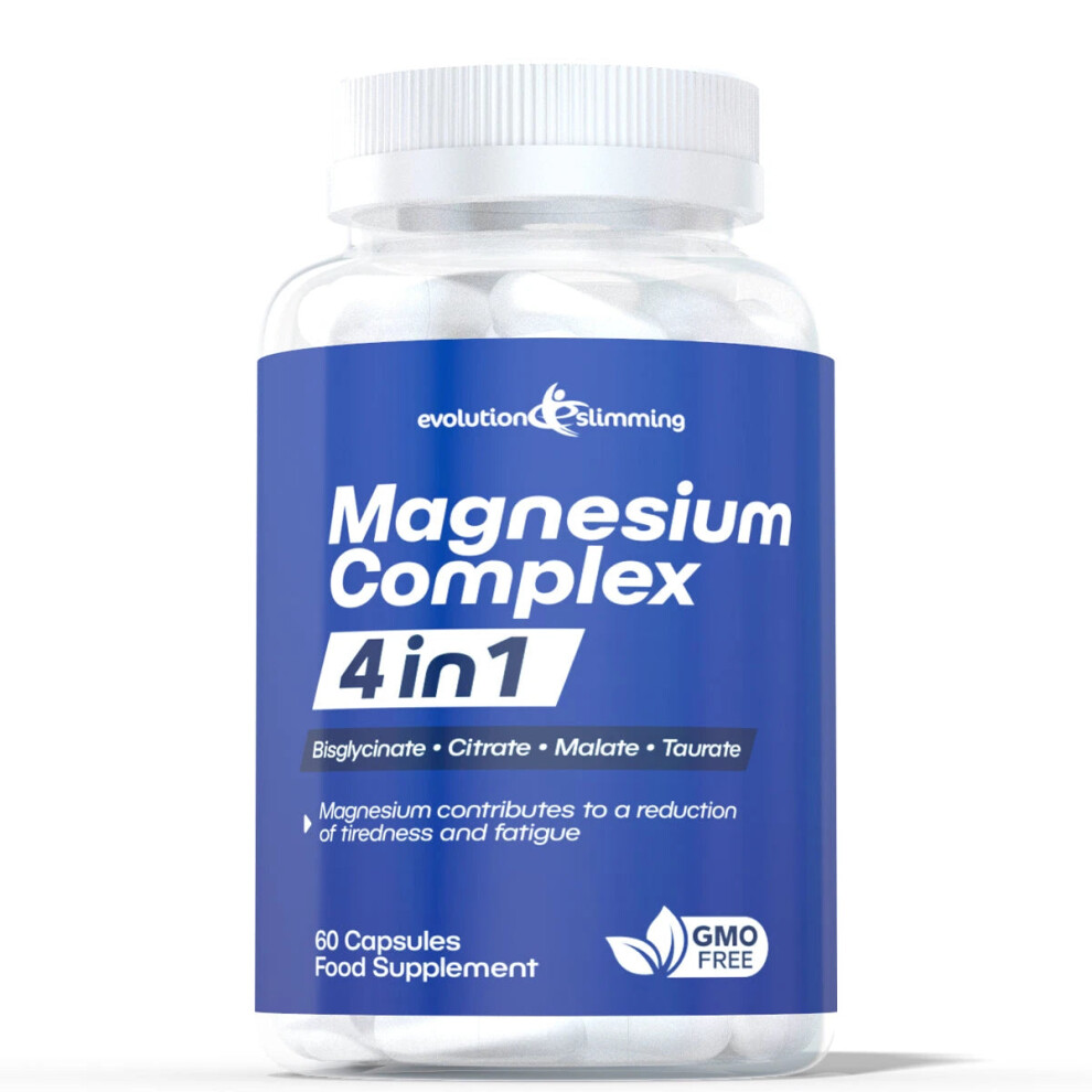 Evolution Slimming Magnesium 4 In 1 - Magnesium Taurate, Citrate, Malate & Bisglycinate