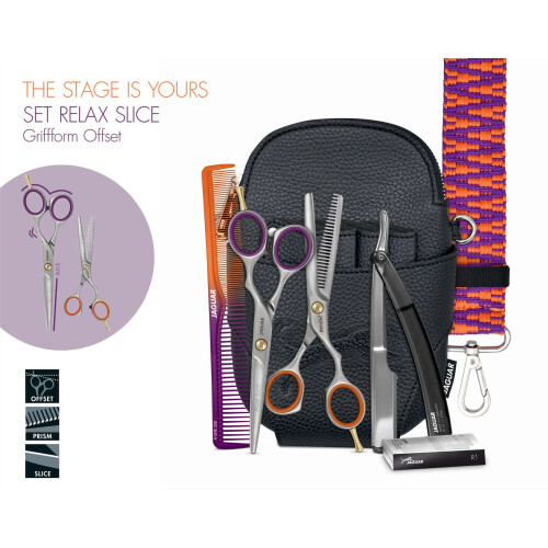 Jaguar Kit de ciseaux de coiffure Jaguar Relax Slice Basics La scène est à vous 5,5" 2