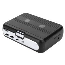 Portable Bluetooth Cassette Player FM Radio AutoReverse Noire 281g