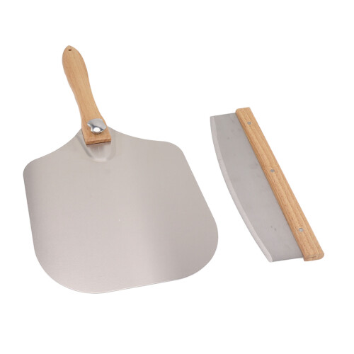 Pizza Spatula Cutter Set 12in Pizza Peel with 1