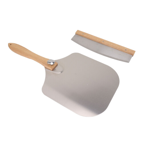 Pizza Spatula Cutter Set 12in Pizza Peel with 2