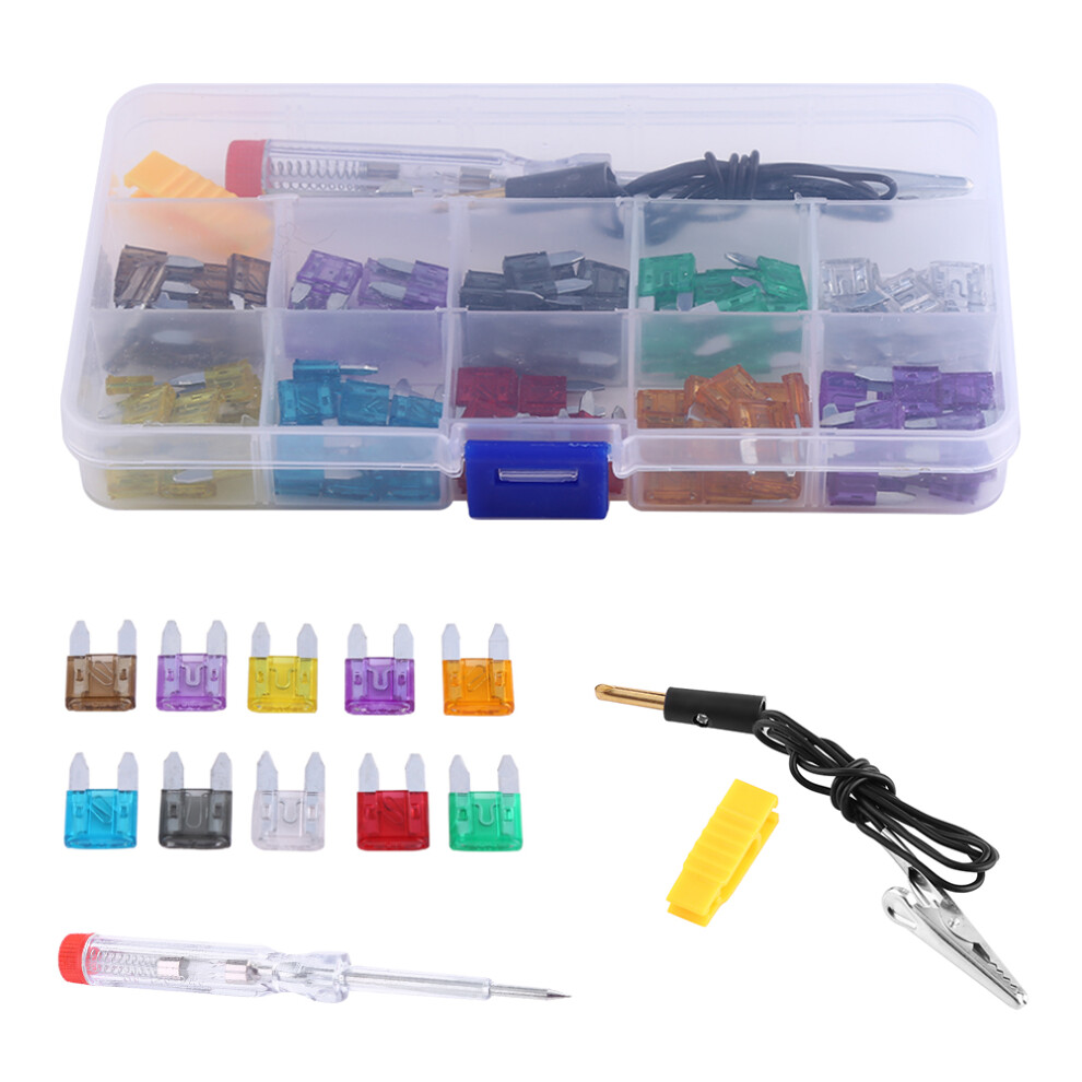 100Pcs 2A-35A Assortment Mini Blade Fuse Set Kit 8320539663173