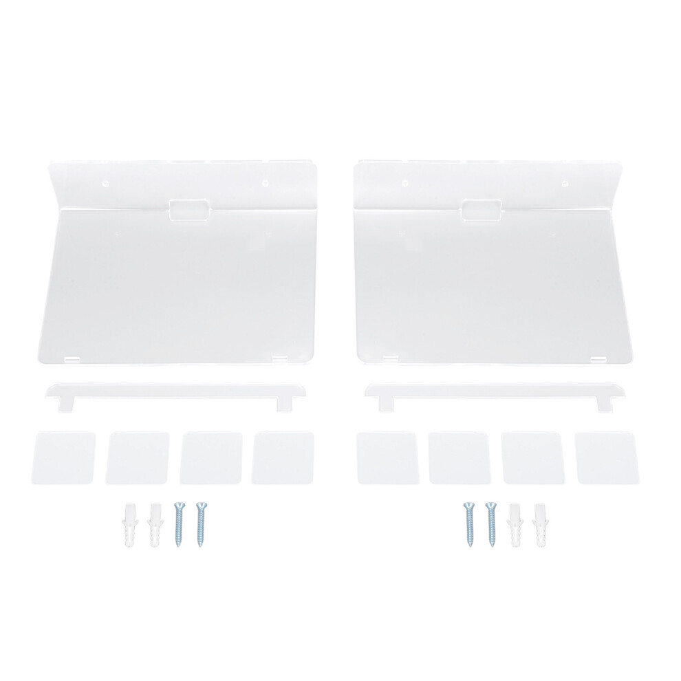 2Pcs Floating Shelf Acrylic Wall Shelf Easy 8320539663302