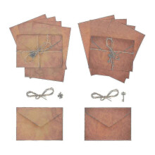 2 Sets Household Letter Papers Valentine Vintage Envelopes Festival Vintage Papers