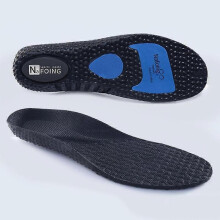 (37-38, Black) 2pcs Sport Memory Foam Insoles For Shoes Sole Deodorant Breathable Cushion Pad Tw