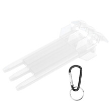 Universelle tragbare Dart-Box aus ABS, 3 Hülsen, Aluminium-Schnalle, 17x8,5 cm