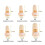 (Size 1) Plastic Adjustable Finger Splint Finger Protector For Sports TW 4