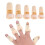 (Size 2) Plastic Adjustable Finger Splint Finger Protector For Sports TW 5