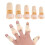 (Size 3) Plastic Adjustable Finger Splint Finger Protector For Sports TW 5