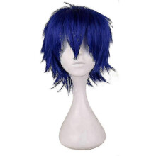 (donkerblauw)Modieuze korte rechte cosplay-kostuumpruik voor mannen - DSW