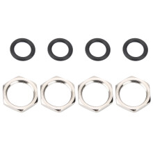 4 Sets wasserdichte runde LEDs 10mm Metall Rot Blau 3-6V Gemeinsame Anode
