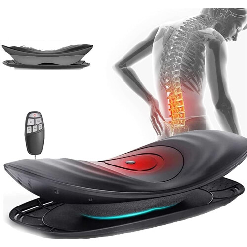 Lumbar Traction Device for Lower Back Pain Relief, Heating, Vibration ...