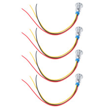 PreWired 4 Sets 10mm 2-Farbige LED-Anzeigeleuchten 3-6V Wasserdichtes Design