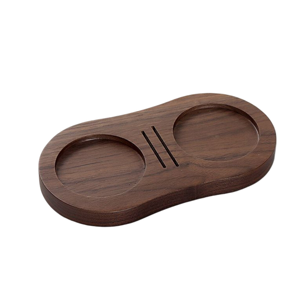 (Walnut) Wood Coffee Tamper Stand Distribution Lever Tool Mat Counter Desktop-image-OPC-PK9D67K-NEW