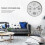 2851 12 Inch Living Room Round Decorative Clock 5