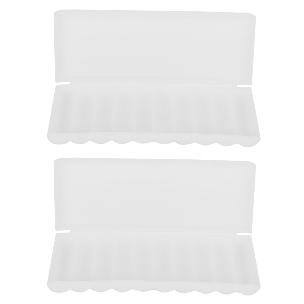 2Pcs 18650 Battery Holder Plastic Organizer White