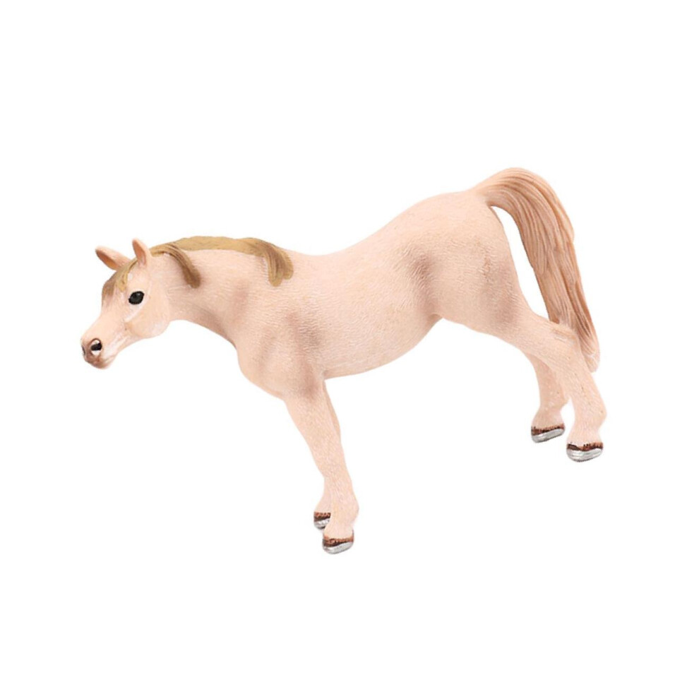 (Arabian mare white) Colorful Plastic Animal Figure Horse Toy for Children Hours of-image-OPC-PK9DJ8X-NEW
