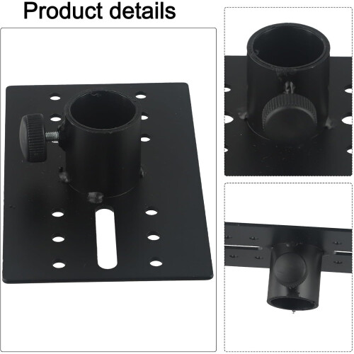 Adjustable Angle Speaker Stand Adapter with 35mm Metal Tripod Pole for DJ and Studio Use, Height Adjustable 1
