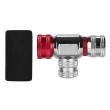 CO2 Inflator Head for Mountain Bike, Fast Pumping, Insulated Sleeve, Compatible with Bicycle Tires and CO2 Cartridges