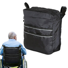Walker Basket Waterproof Storage Bag – Foldable Walker Accessory for Elderly, Indoor/Outdoor Installation, Adjustable Fit
