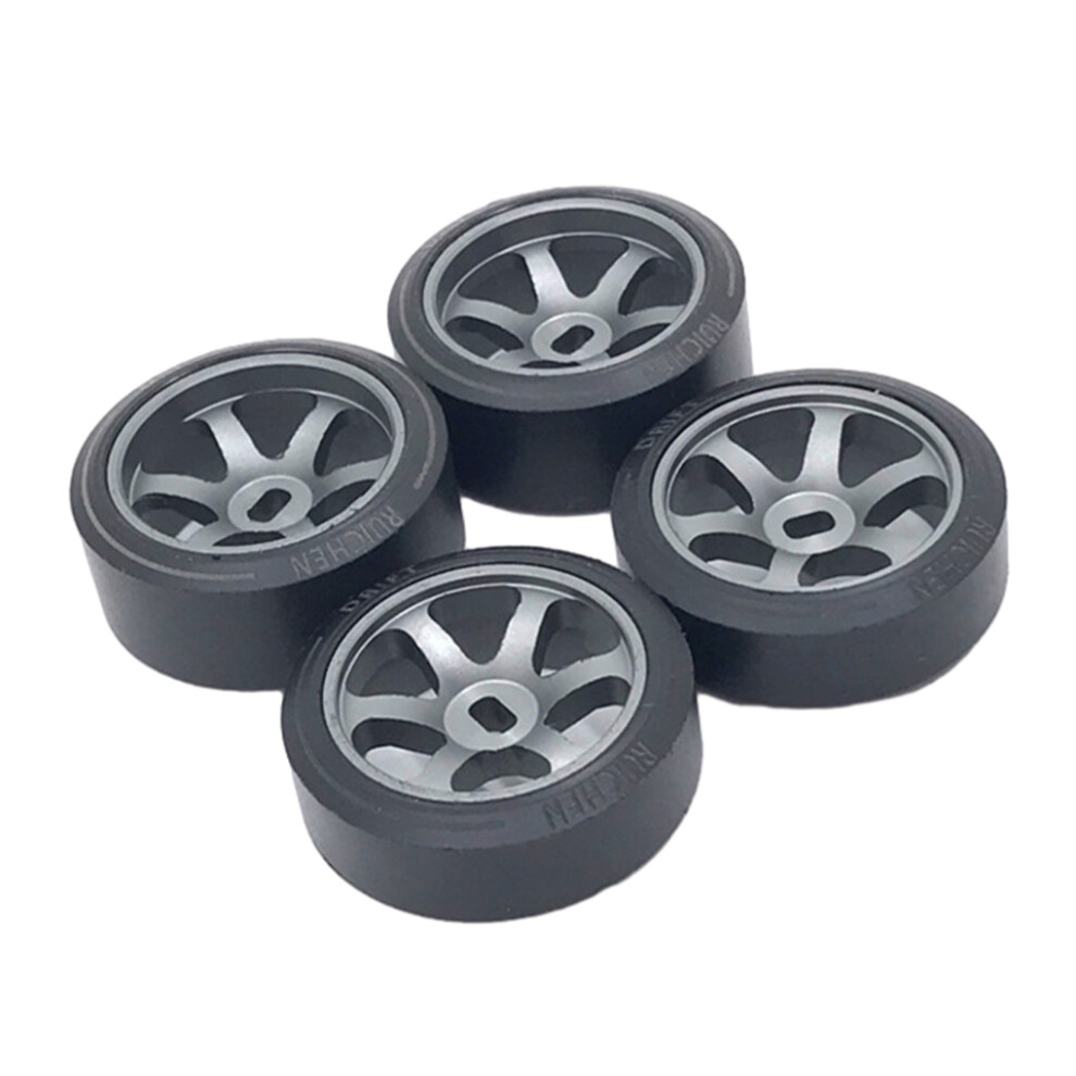 (Titanium color) 4x 25mm Tire Tyre For 1/28 Wltoys K969 Kyosho -Z 25mm Drift Tire Drift-image-OPC-PK9DQ5G-NEW