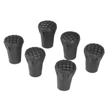 Walking Stick Tips - 6 Pcs Rubber End Caps for Outdoor Trekking Hiking Poles, Replacement Covers for Walking Stick Protection