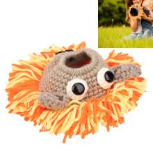Baby-Foto-Requisiten – Handgestricktes Kameraobjektiv-Anhänger, 3,5 cm Durchmesser, süßes Design