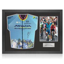 Sir Mark Cavendish Signed 2024 Astana World Champion Edition Jersey. Icon Frame